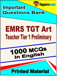EMRS TGT Art Teacher Tier 1 Preliminary Book in English - Objective MCQ