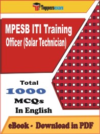 MPESB ITI Training Officer (Solar Technician) PDF Book In English - MCQ / Objective Questions