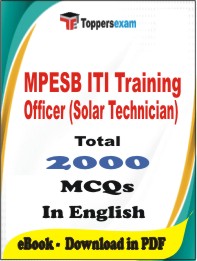MPESB ITI Training Officer (Solar Technician) PDF Book In English - MCQ / Objective Questions