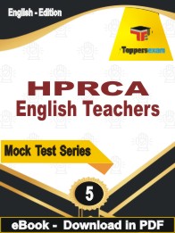 HPRCA English Teachers Test PDF Book In English - Practice Set