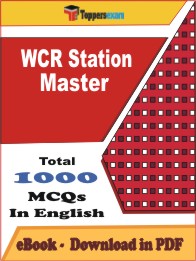WCR Station Master PDF Book In English - MCQ / Objective Questions