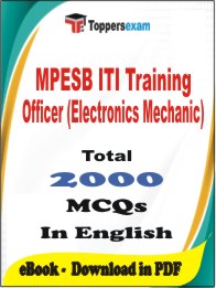 MPESB ITI Training Officer (Electronics Mechanic) PDF Book In English - MCQ / Objective Questions