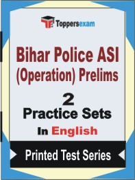 Bihar Police ASI (Operation) Prelims Book in English - Question Paper / Practice Set