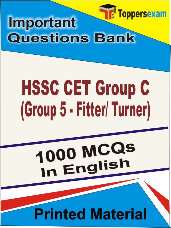 HSSC CET Group C (Group 5 - Fitter/ Turner) Book in English - Objective MCQ