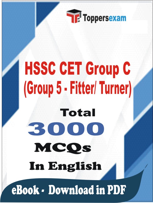 HSSC CET Group C (Group 5 - Fitter/ Turner) PDF Book In English - MCQ / Objective Questions