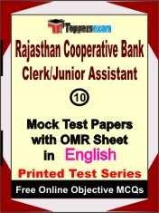 Rajasthan Cooperative Bank Clerk, Junior Assistant Exam Mock Test Papers (Book) in English