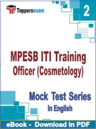 MPESB ITI Training Officer (Cosmetology) PDF Book In English - Question Paper