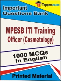 MPESB ITI Training Officer (Cosmetology) Book in English - Objective MCQ