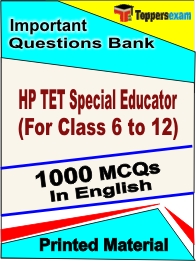 HP TET Special Educator (For Class 6 to 12) Book in English - Objective MCQ