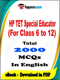HP TET Special Educator (For Class 6 to 12) PDF Book In English - MCQ / Objective Questions
