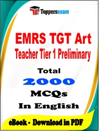 EMRS TGT Art Teacher Tier 1 Preliminary PDF Book In English - MCQ / Objective Questions