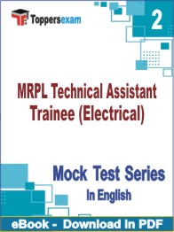 MRPL Technical Assistant Trainee (Electrical)  Test PDF Book In English - Question Paper