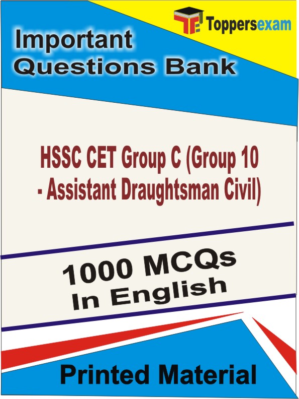 HSSC CET Group C (Group 10 - Assistant Draughtsman Civil) Book in English - Objective MCQ