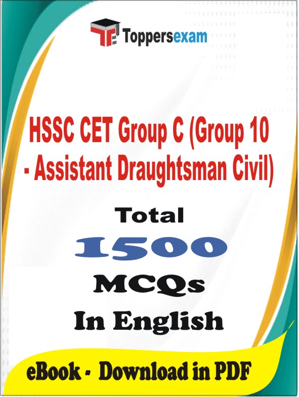 HSSC CET Group C (Group 10 - Assistant Draughtsman Civil) PDF Book In English - MCQ / Objective Questions