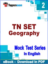 TN SET Geography Test PDF Book In English - Question Paper