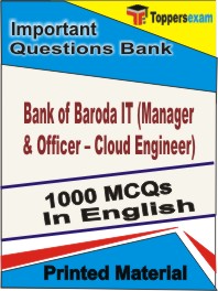 Bank of Baroda IT (Manager & Officer – Cloud Engineer) Book in English - Objective MCQ
