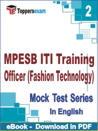 MPESB ITI Training Officer (Fashion Technology) Test PDF Book In English - Question Paper