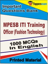 MPESB ITI Training Officer (Fashion Technology) Book in English - Objective MCQ