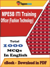 MPESB ITI Training Officer (Fashion Technology) PDF Book In English - MCQ / Objective Questions