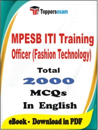 MPESB ITI Training Officer (Fashion Technology) PDF Book In English - MCQ / Objective Questions