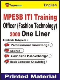 MPESB ITI Training Officer (Fashion Technology) One Liner Book in English