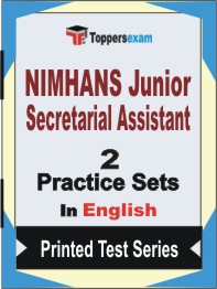 NIMHANS Junior Secretarial Assistant Book in English - Question Paper / Practice Set