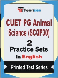 CUET PG Animal Science (SCQP30) Book in English - Question Paper / Practice Set