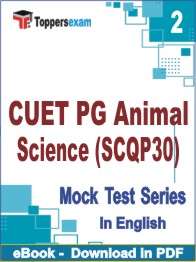 CUET PG Animal Science (SCQP30) Test PDF Book In English - Question Paper