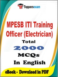 MPESB ITI Training Officer (Electrician) PDF Book In English - MCQ / Objective Questions