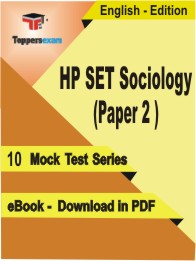 HP SET Sociology (Paper-2) Test PDF Book in English - Mock Test/Practice Set