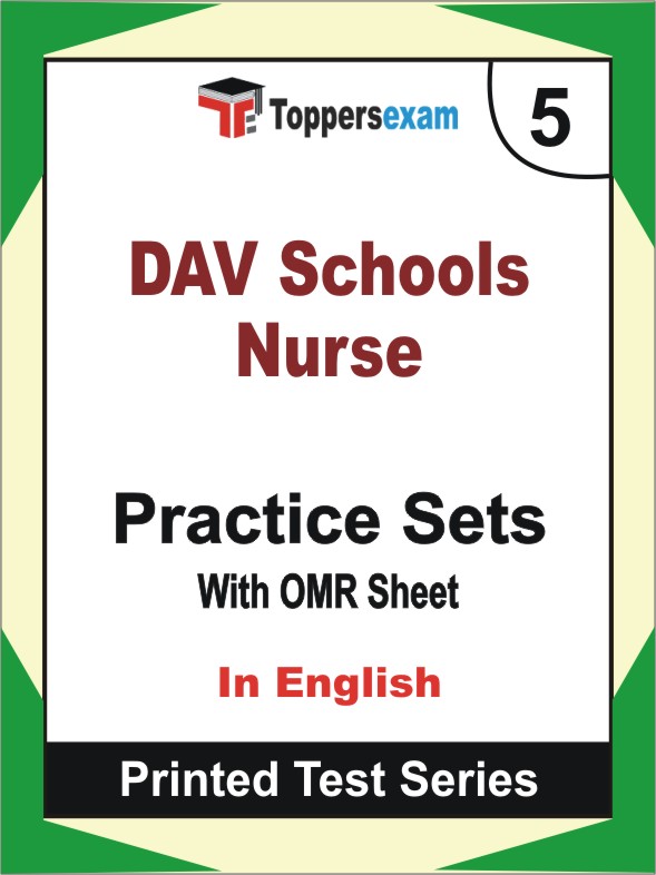 DAV Schools Nurse Book in English - Mock Test / Practice Set