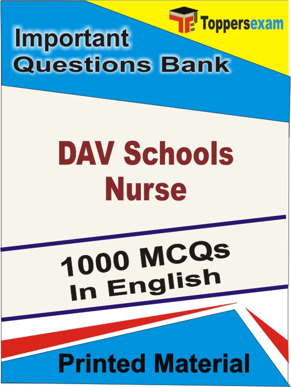 DAV Schools Nurse Book in English - Objective MCQ