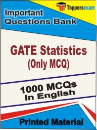 GATE Statistics (Only MCQ) Book in English - Objective MCQ