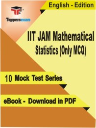 IIT JAM Mathematical Statistics (Only MCQ) PDF Book In English - Mock Test/Practice Set