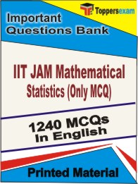 IIT JAM Mathematical Statistics (Only MCQ) Book in English - Objective MCQ