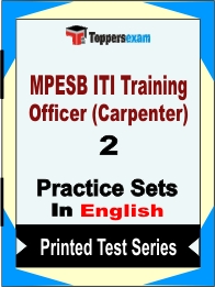 MPESB ITI Training Officer (Carpenter) Book in English - Question Paper / Practice Set