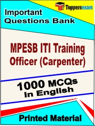 MPESB ITI Training Officer (Carpenter) Book in English - Objective MCQ