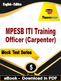 MPESB ITI Training Officer (Carpenter)  PDF Book In English - Practice Set