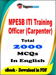 MPESB ITI Training Officer (Carpenter) PDF Book In English - MCQ / Objective Questions