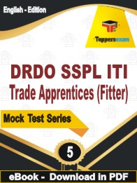 DRDO SSPL ITI Trade Apprentices (Fitter) Test PDF Book In English - Practice Set