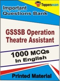 GSSSB Operation Theatre Assistant Book in English - Objective MCQ
