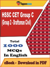 HSSC CET Group C (Group 2 - Draftsman Civil) PDF Book In English - MCQ / Objective Questions