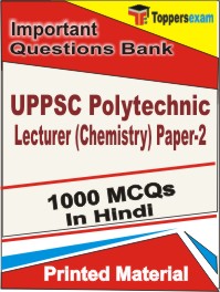 UPPSC Polytechnic Lecturer (Chemistry) Paper-2 Book in Hindi - Objective MCQ