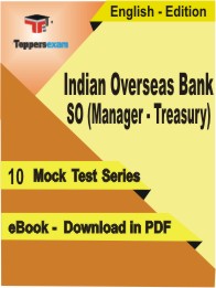 Indian Overseas Bank SO (Manager - Treasury) Test PDF Book in English - Mock Test/Practice Set