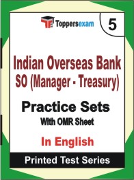 Indian Overseas Bank SO (Manager - Treasury) Book in English - Mock Test / Practice Set