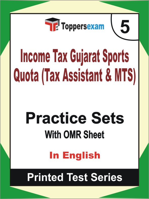 Income Tax Gujarat Sports Quota (Tax Assistant & MTS) Book in English - Mock Test / Practice Set