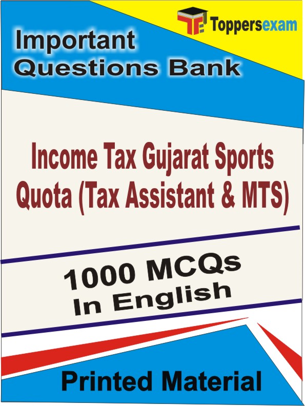 Income Tax Gujarat Sports Quota (Tax Assistant & MTS) Book in English - Objective MCQ