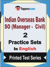 Indian Overseas Bank SO (Manager - Civil) Book in English - Question Paper / Practice Set