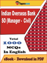 Indian Overseas Bank SO (Manager - Civil) PDF Book In English - MCQ / Objective Questions
