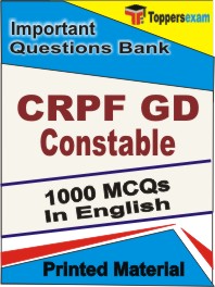 CRPF GD Constable Book in English - Objective MCQ